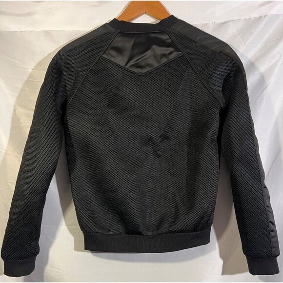 Maje Eylana Jacket Women’s Size S Black Lightweight Bomber Luxury Biker - Picture 2 of 6
